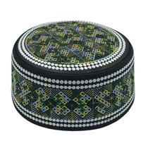 Chapéu tradicional de topo plano, boné de oração islâmico para homens Chapéu tradicional de topo plano, boné de oração islâmico para homens