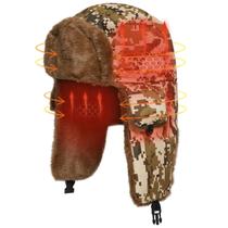 Chapéu Trapper Aquecido MZQLN Electric Winter com bateria recarregável