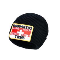 Chapéu tricotado DSquareds Black Anime Winter Warm Unissex