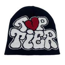 Chapéu tricotado Letters Anime Winter Beanie Warm Unissex Chapéu tricotado Letters Anime Winter Beanie Warm Unissex