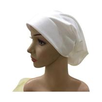 Chapéu Tubular Feminino Hijab - Elástico, Cor Lisa e com Lenço de Papelão