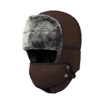 Chapéu Ushanka De Inverno Para Homens, Máscara À Prova De Vento, Boné De Caça E Esqui Para Homens E Chapéu Ushanka De Inverno Para Homens, Máscara À Prova De Vento, Boné De Caça E Esqui Para Homens E