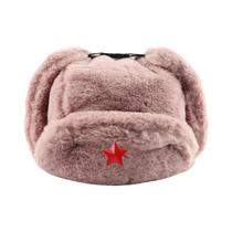 Chapéu Ushanka Masculino De Inverno Com Forro De Pele De Coelho Sintética, Com Protetor De Orelha,