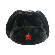 Chapéu Ushanka Masculino De Inverno Com Forro De Pele De Coelho Sintética, Com Protetor De Orelha,