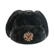 Chapéu Ushanka Masculino De Inverno Com Forro De Pele De Coelho Sintética, Com Protetor De Orelha,