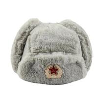 Chapéu Ushanka Masculino De Inverno Com Forro De Pele De Coelho Sintética, Com Protetor De Orelha, Chapéu Ushanka Masculino De Inverno Com Forro De Pele De Coelho Sintética, Com Protetor De Orelha,