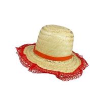 Chapeu Vermelho C/ Renda Adulto Klf Chapeu Vermelho C/ Renda Adulto Klf