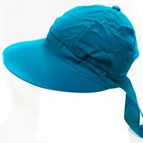 Chapéu Viseira Feminina Fechada Cores Verão Tactel Azul