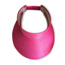 Chapéu Viseira Praia Feminina C/ Elástico Aba 12 Cm Cor Rosa Chapéu Viseira Praia Feminina C/ Elástico Aba 12 Cm Cor Rosa