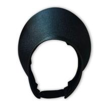 Chapéu Viseira Praia Feminina C/ Elástico Aba 12Cm Cor Preto Chapéu Viseira Praia Feminina C/ Elástico Aba 12Cm Cor Preto