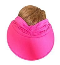 Chapeu Viseira Turbante Rosa Proteção Sol Praia Piscina Chapeu Viseira Turbante Rosa Proteção Sol Praia Piscina