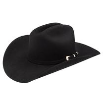 Chapéu Western Hat Stetson Oak Ridge, feltro de lã preta, 3X, tamanho 7,5