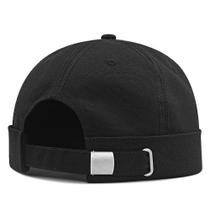 Chapéu Yizhichu1990 Boné sem aba Skullcap Chapéu de marinheiro preto XXL Chapéu Yizhichu1990 Boné sem aba Skullcap Chapéu de marinheiro preto XXL