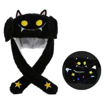 Chapéu Zerone Moving Ear Jump com luz LED para Páscoa, cosplay