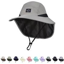 Chapéu ZOORON Kids Outdoor Sun Hap UPF 50+ com aba de pescoço 52-56cm