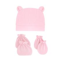 Chapéus Absorventes de Suor & Caps Mitten e Meias Baby Girls Boys Usam Chapéu Beanie - Rosa