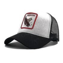 Chapéus boné de malha pantera preto chapéu de pai caminhoneiro 5