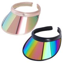 Chapéus com viseira solar Fumwase UV Sports iridescentes para homens e mulheres