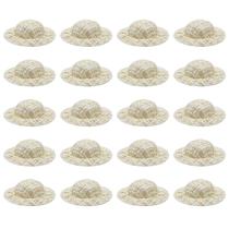 Chapéus de boneca em miniatura FOIBURELY, 20 peças de imitação de palha, tricô Chapéus de boneca em miniatura FOIBURELY, 20 peças de imitação de palha, tricô