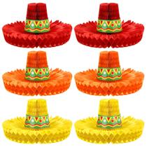 Chapéus de festa Sombrero Jetec Fiesta Mexican 30 cm 6 unidades
