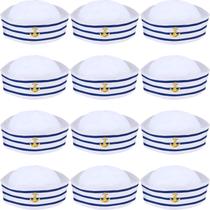 Chapéus de vela Syhood Blue com chapéu branco Captain Sailor x12