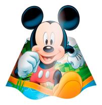 Chapéuzinho Aniversário Festa Infantil Mickey Mouse - 8 Un - Regina Festas