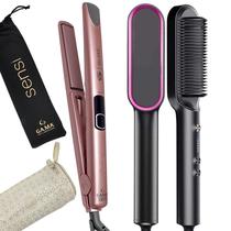 Chapinha De Cabelo Gama Italy Profissional Digital Ion Progressiva 450f Prancha Rose Sensi Bivolt Escova 2 EM 1 Marca Prosper HQ