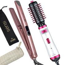 Chapinha De Cabelo Gama Italy Profissional Digital Ion Progressiva 450f Prancha Rose Sensi Bivolt Escova Rotativa 2300 Giratória