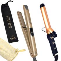 Chapinha De Cabelo Gama Italy Profissional Digital Ion Progressiva 450f Prancha Rose Sensi Bivolt Modelador Cacheador Frizz Dourado
