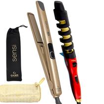 Chapinha De Cabelo Gama Italy Profissional Digital Ion Progressiva 450f Prancha Rose Sensi Bivolt Modelador Cacheador Maravilha