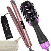 Chapinha De Cabelo Gama Italy Profissional Digital Ion Progressiva 450f Prancha Rose Sensi Escova Alisadora 4 em 1 City - GA.MA