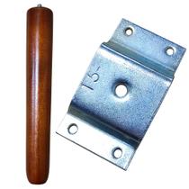 Chapinha Inclinada com Pé Palito 25cm Castanho - Mozzelar