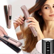 Chapinha Mini Portátil Recarregável Leve, Compacta e Prática Chapinha de Bolsa Portátil, Sem Fio e com 3 Níveis de Temperatura