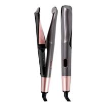 Chapinha Modeladora 2 em 1 Baby Lis Alisa e Modela Cachos Placas Torcidas + Cabo Giratório 360