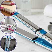 Chapinha Modeladora de Cabelo 2 Em 1 Prancha Alisadora e Ondulador Profissional Titanium 465F 110v