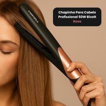 Chapinha para Cabelo Profissional 50W Bivolt Sortida Alisadora Resistente e Eficiente Ideal Alisar Modelar e Finalizar Chapinha para Cabelo Profissional 50W Bivolt Sortida Alisadora Resistente e Eficiente Ideal Alisar Modelar e Finalizar