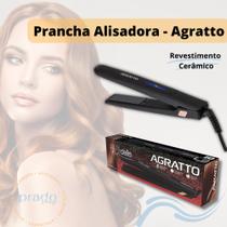 Chapinha Prancha Alisadora Alisa Cabelo Agratto Della Preta 30W Bivolt