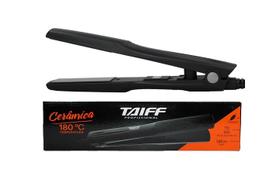 Chapinha Prancha Alisadora e Modeladora Taiff Cerâmica 180º Preta Bivolt Automático Chapinha Prancha Alisadora e Modeladora Taiff Cerâmica 180º Preta Bivolt Automático