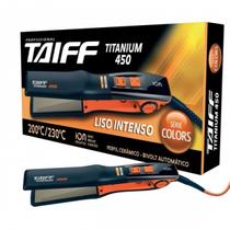 CHAPINHA PRANCHA ALISADORA TAIFF TITANIUM 450 COLORS LARANJA 230ºC - BIVOLT CHAPINHA PRANCHA ALISADORA TAIFF TITANIUM 450 COLORS LARANJA 230ºC - BIVOLT