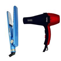 Chapinha Profissional Azul 450ºF + Secador De Cabelo Anliu