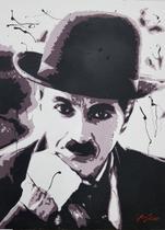 Chaplin Pintura Óleo Sobre Tela