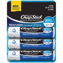 Chapstick Pack Com 3 Hidratantes Labiais Moisturize