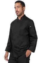 Chaqueta de Chef Le Mans Negra Sustentable Chef Works Talle XX-Large