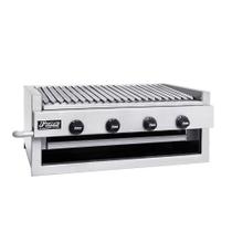 Char Broiler à Gás Inox Grelha 4 Queimadores 83X50 GG80 Fire
