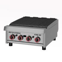 Char Broiler Chapa Grill Premium 60cm Profissional Aço Inox a Gás Chb-60 g2 - Metalcubas 26389