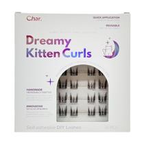 Char. Cílios autoadesivos à prova de suor Dreamy Kitten Curls 36 unidades