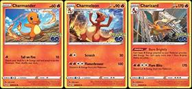 Charizard 010/078 - Pokemon Go - Folha - Evolution Card Lot - Charmeleon Charmander