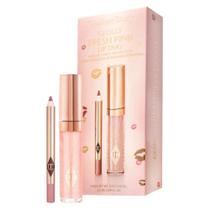 Charlotte Tilbury Mini Glossy Pink Lip Gloss + Lip Liner Set Refresh Rose
