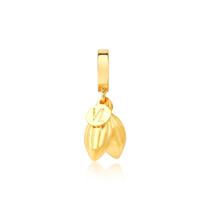 Charm 2 Cacaus Revestido em Ouro Charm 2 Cacaus Revestido em Ouro
