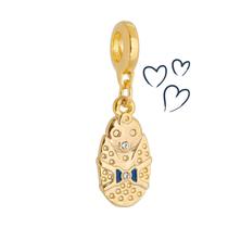 Charm Bebê Menino Revestido em Ouro Charm Bebê Menino Revestido em Ouro